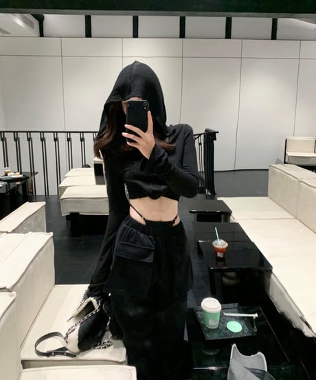 Sexy Fake shorts Cargo Pants& Hoodie Tops