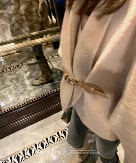 Leather Strap Wool Jacket【※在庫あり5日以内配送】
