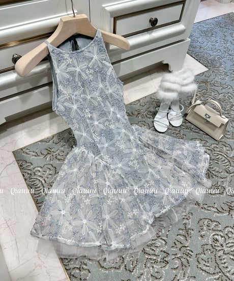 Floral Embroidery Dress