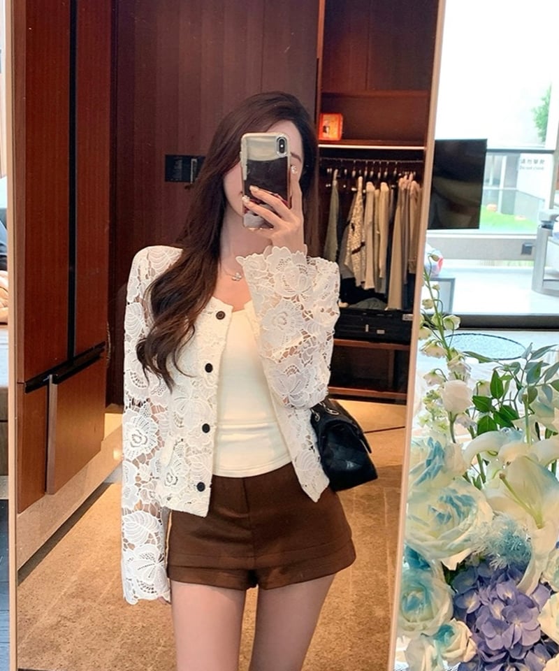 Lace Hollow Jacket | glancetokyo