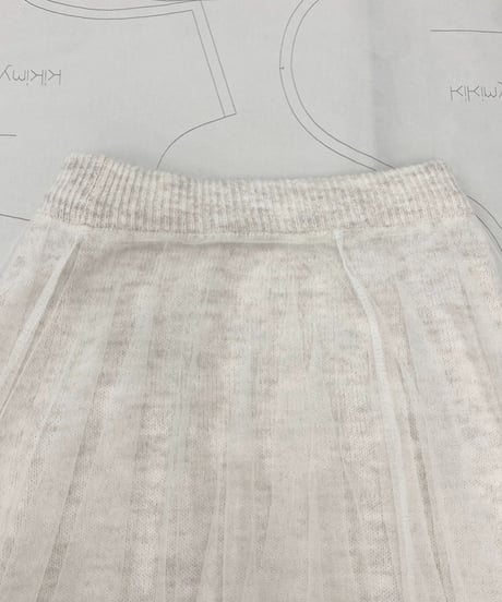 Elegant Mesh Pleate Long Skirt