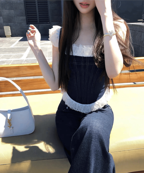 Lace Fishbone Tops