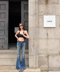 Painted Slim Denim Pants