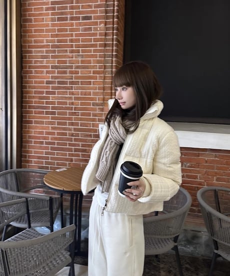 Cable Short Down Jacket