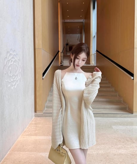 Pearl Satin Jacquard Dress