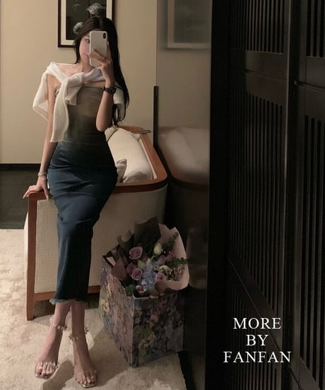 Gradation Denim Dress OP