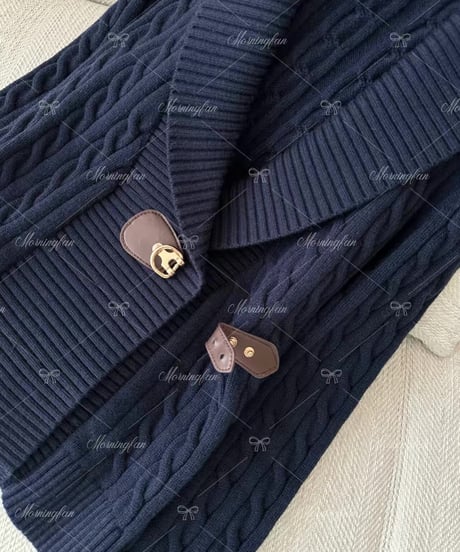 Buckled Cable-Knit Cotton Sweater 【※在庫あり5日以内配送予定】