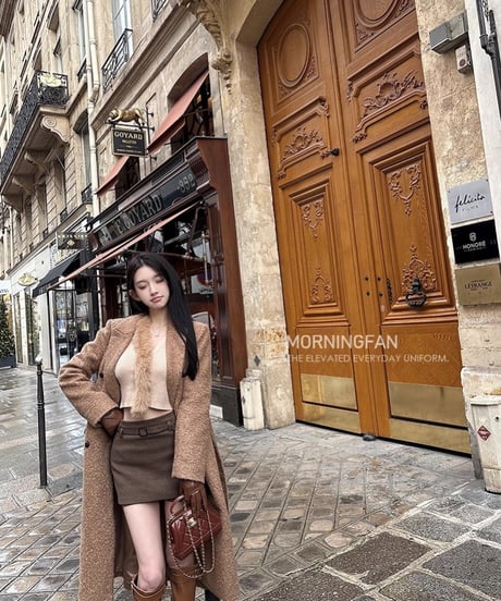 Rabbit Fur Collar Cardigan