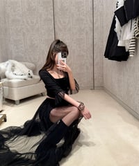 Soft Patchwork Ruffle Sleeve Top