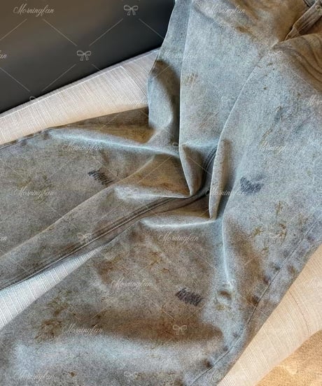 Washed  Distressed Denim Pants