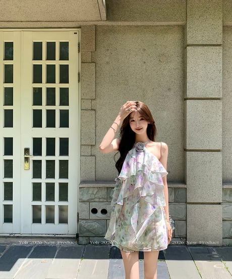Purple floral dress&Tops