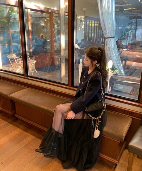 Navy Blue  Wool Coat Jacket【ANNA着用同型】【※在庫あり5日以内配送】