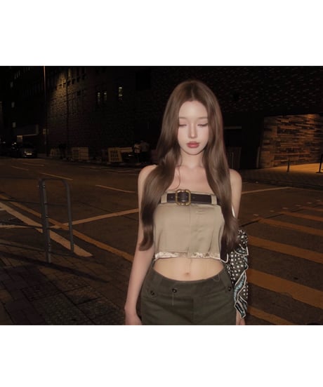 Belt Suit Suspender Tops【ベルト付き】
