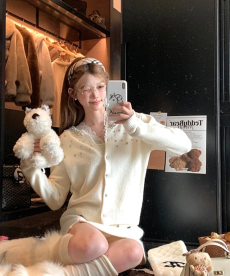 Jewelry Knit Cardigan