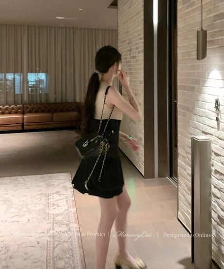 Elegant Bi-color Dress