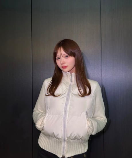 White Knit Down Jaket【※在庫あり5日以内配送】