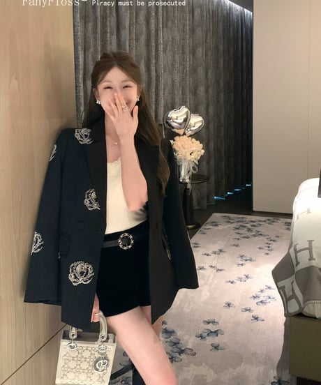 Rhinestone Tailored Jacket