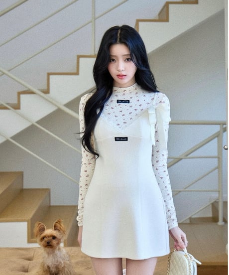 Girly Strap Dress & Long Sleeve