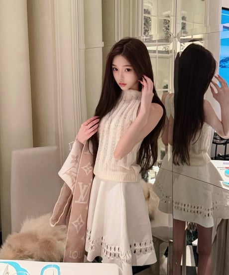Rhinestone Cable Knit Sleeveless Top