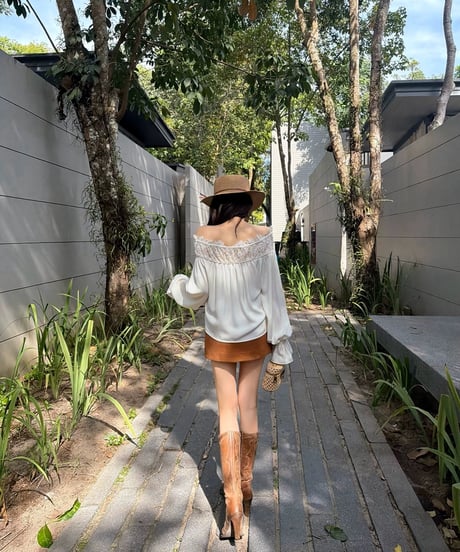 Drawstring Collar Shirt
