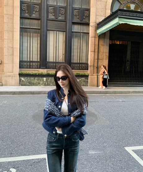 Jacquard Denim Jacket
