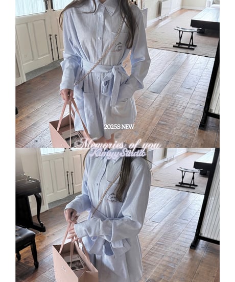 Fairy Waist Check Shirt Dress