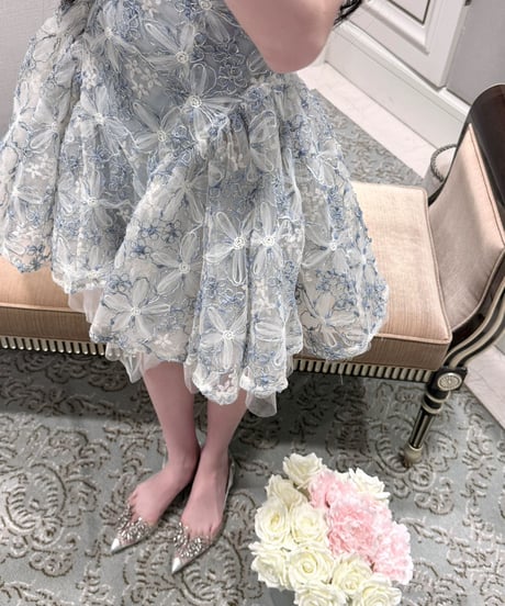 Floral Embroidery Dress
