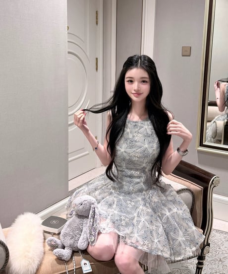 Floral Embroidery Dress