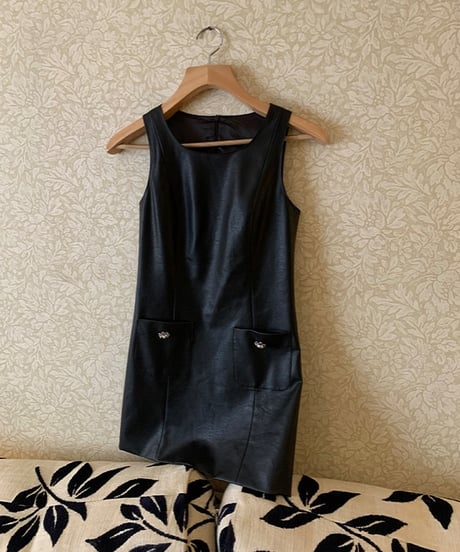 Matte PU leather OP & Soft Cashmere Turtleneck
