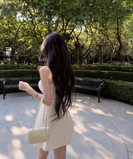 Halter Neck Tie Knit Dress