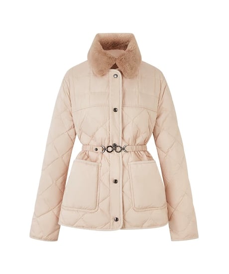 Diamond Quilted Down Jacket