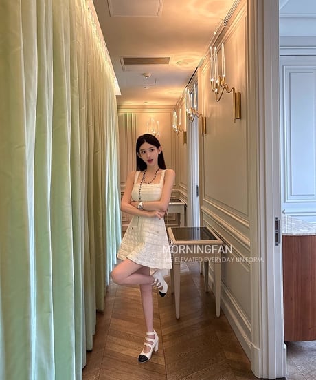 Elegant Texture Dress【White】