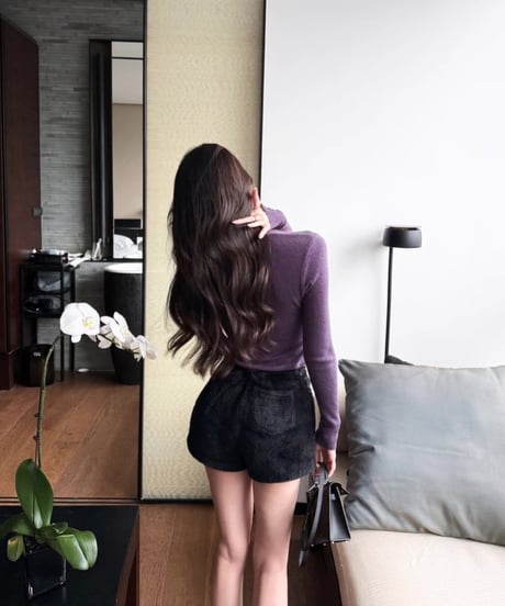 Faux Mink Velvet Short Pants