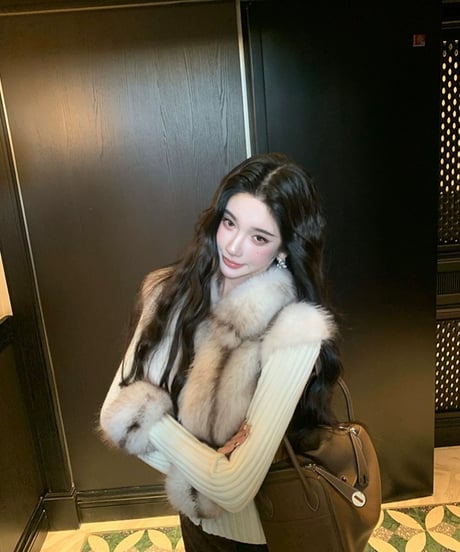 Fur Vest Knit Tops