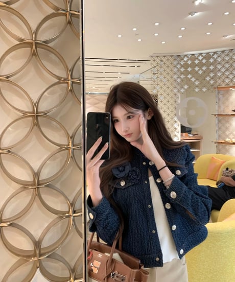 Jacquard Denim Jacket