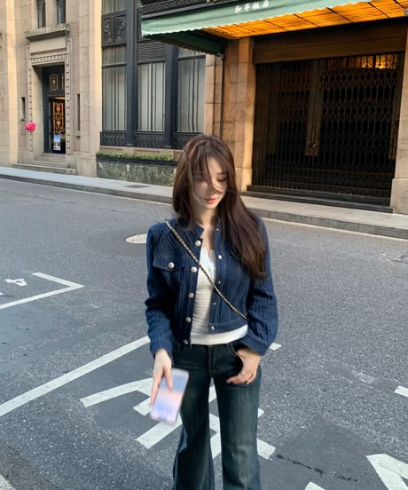 Jacquard Denim Jacket