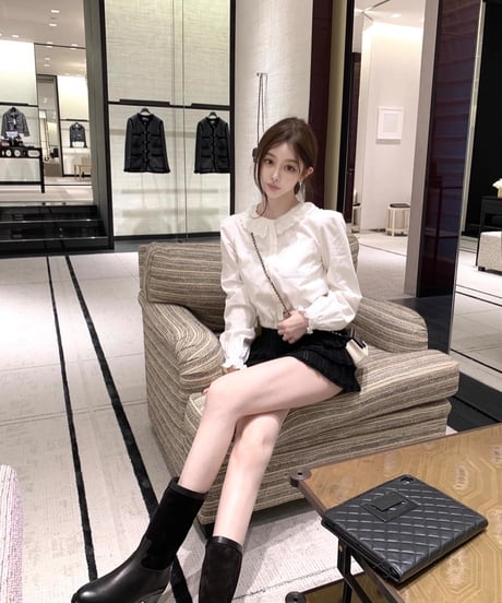 Elegant Lace Shirt & Frill Skirt