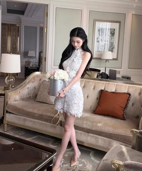 Three Dimensional Floral Dress