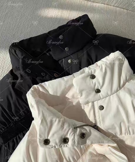 Velvet Ribbon Down Jacket【Black】