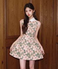 Rose Oil Painting Dress