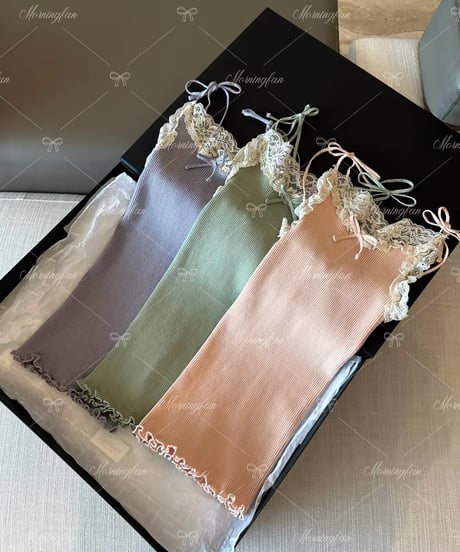 Pastel Lace Knit Camisole