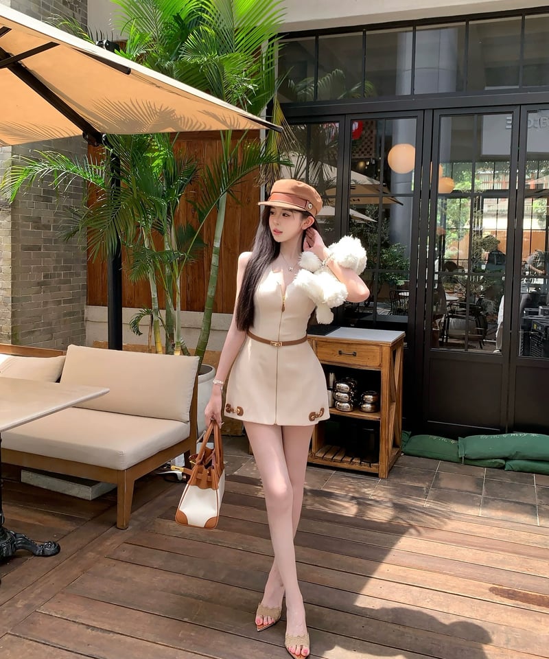 glance tokyo ワンピース French Sleeveless Dress | glancetokyo