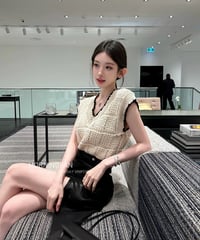 Hand Knitted V-Neck Vest
