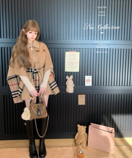 Shawl Wool Coat Jacket【Brown】【※在庫あり5日以内配送】