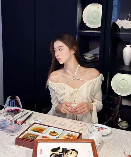 Strap Chiffon Shirt【White】
