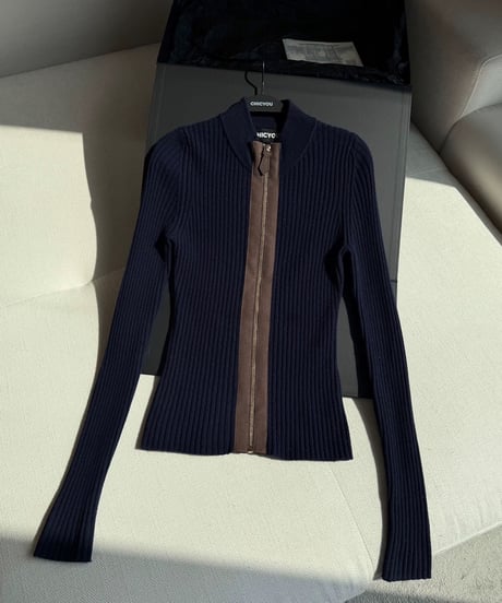 Suède Zip Knit Sweater