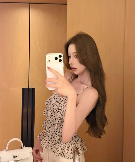Polka Dot Chiffon Camisole