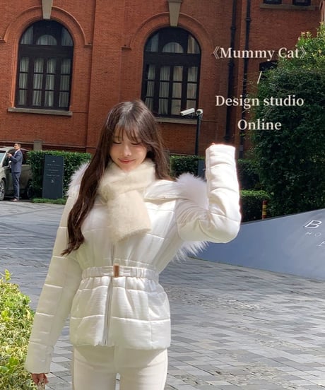 Satin Raccoon Fur Down Jaket
