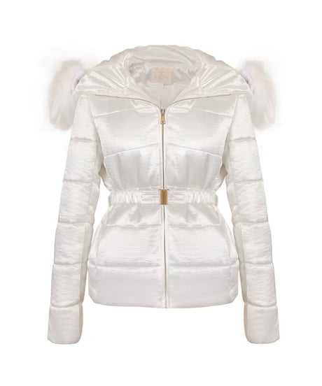 Satin Raccoon Fur Down Jaket