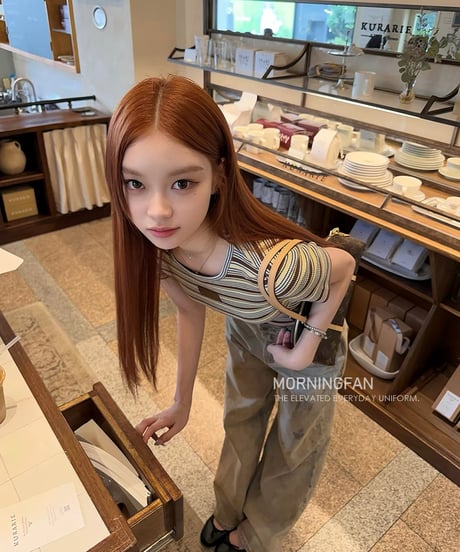 Leather Patch Stripe Knit S/S